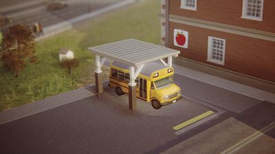 School Bus Lot (Grade School)
