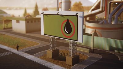 Oil Refinery Sign
