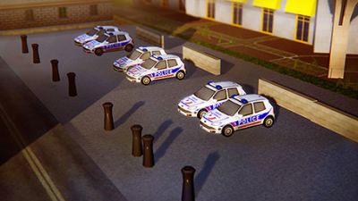 French Patrol Car Lot